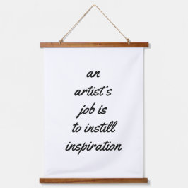 Madera de trabajo de artista tapada tapiz de pared