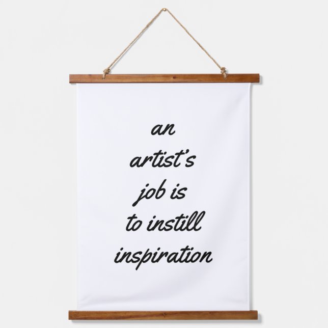 Madera de trabajo de artista tapada tapiz de pared (Anverso)