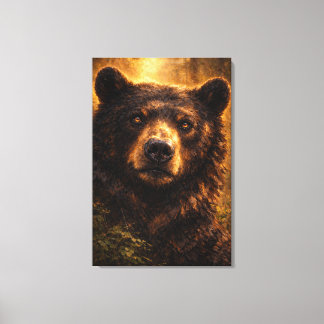 Madera Dorada | Arte de Vida Silvestre de Oso | Es