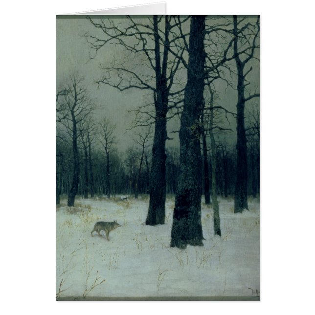 Madera en invierno, 1885 (Frente)