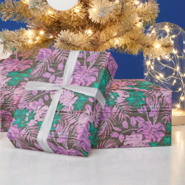 Madera floral Papel de envolver popular moderno