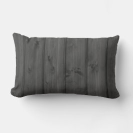 Madera gris oscura Textura Almohada lumbar