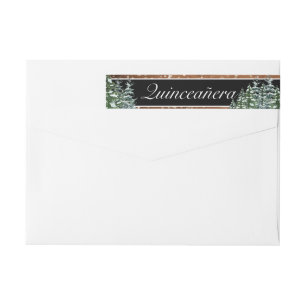 Madera nevada negra y cumpleaños de Quinceañera fo