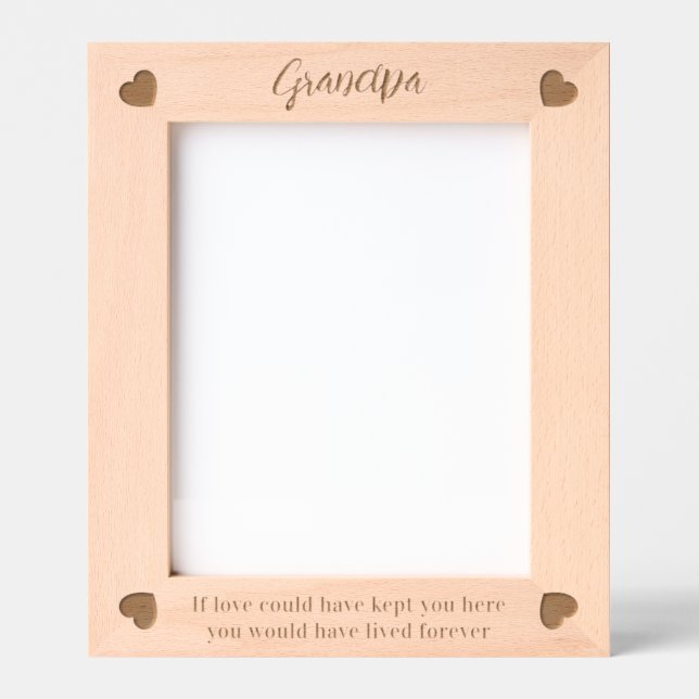Madera personalizada con grabado láser para el Día (Anverso)