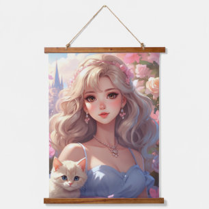 Madera Princesa Tapiz de Muro Topado