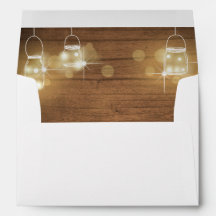Madera rústica Envelope Boho jars luces elegantes