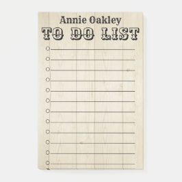 Madera Rústica Personalizada Para Hacer Nota Post-