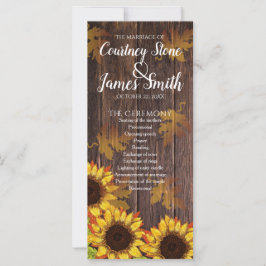 Madera Rústica y Girasol | Boda otoño