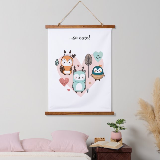 Madera tapiz con marco de madera. (Dormitorio)