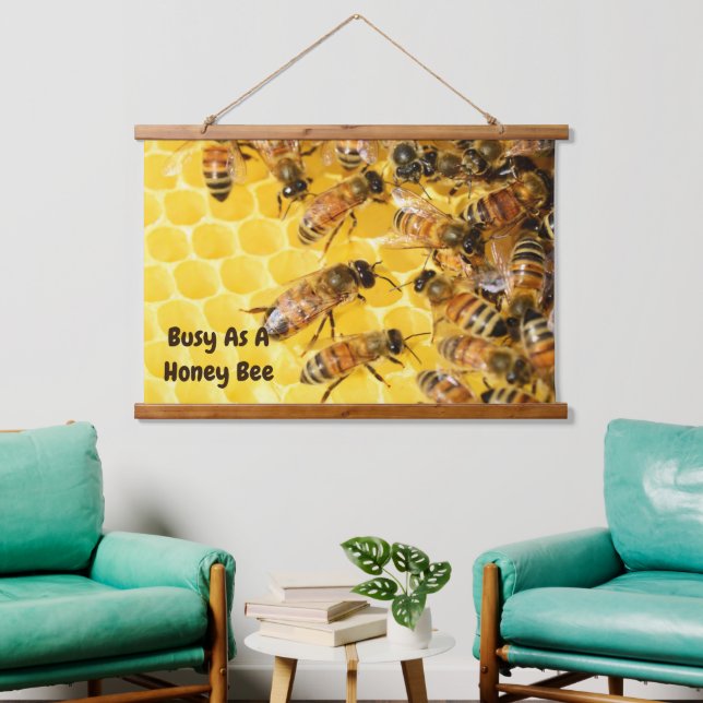 Madera Topada Tapiz De Muro Ocupado Como Abeja De  (Sala de estar)
