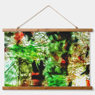 Madera verde abstracta tapiz de pared tapada, arte