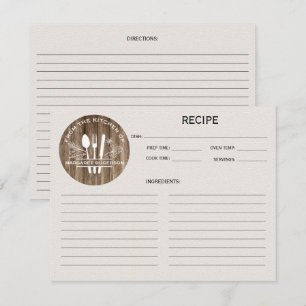 Madera veteada de la cocina de la receta del monog