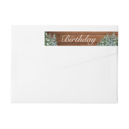 Madera y bosque de nieve Nacimiento de Pino