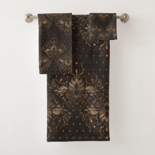 Madera y oro orientales persas del modelo