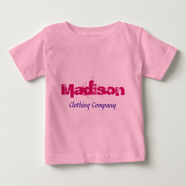 Madison Name Clothing Company Baby Camisetas (Anverso)