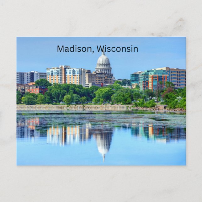 Madison, postal de Wisconsin (Anverso)