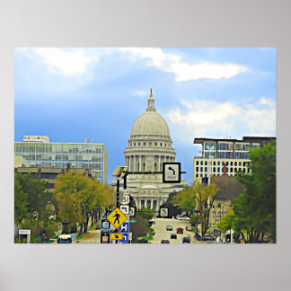 Madison Wisconsin, arte digital, arte mural