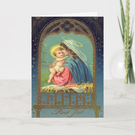 Madonna Bebé Jesús Natividad Vintage Navidad