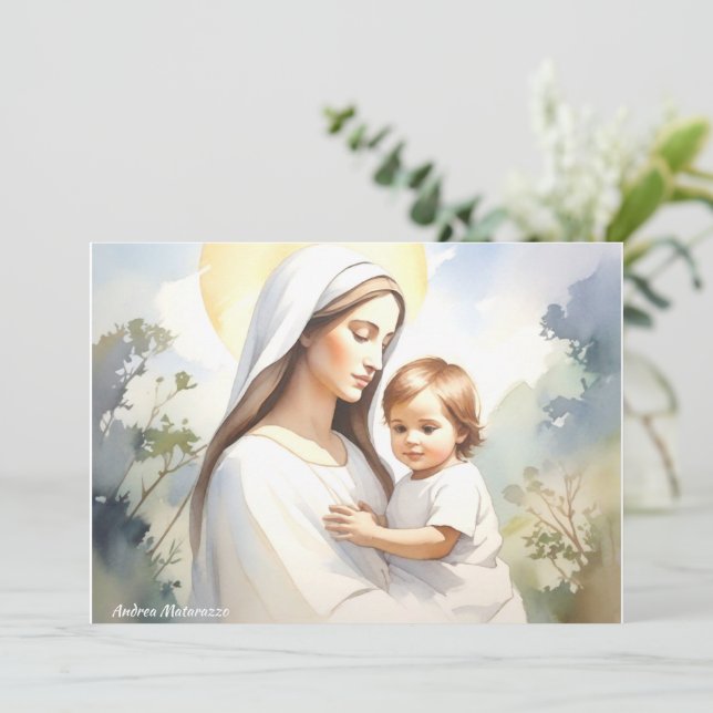 Madonna con el niño Jesús (Anverso de pie)