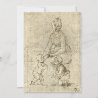 Madonna, Cristo y San Juan Bautista por Rapahel