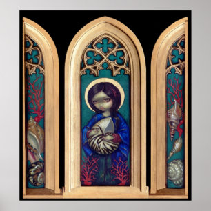 Madonna de la IMPRESIÓN del ARTE de las cáscaras