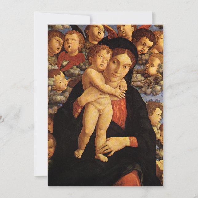 Madonna de los Querubines por Andrea Mantegna (Anverso)