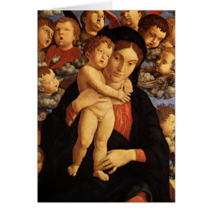 Madonna de los Querubines por Andrea Mantegna