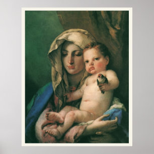 Madonna del jilguero por Tiepolo, Arte Antiguo