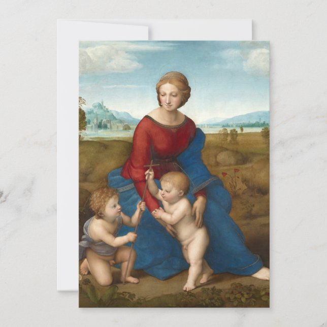 Madonna en el prado | Raphael (Anverso)