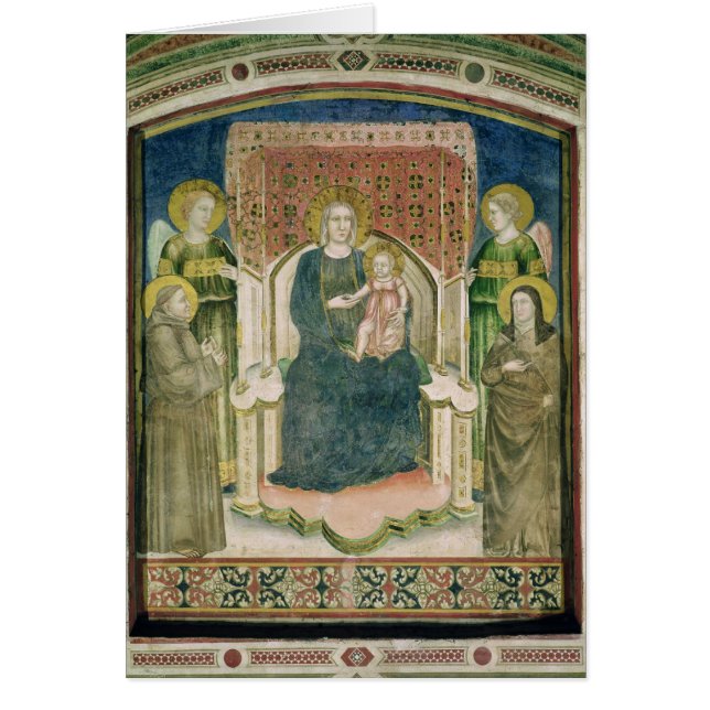 Madonna Enthroned con St Francis de Assisi (Frente)