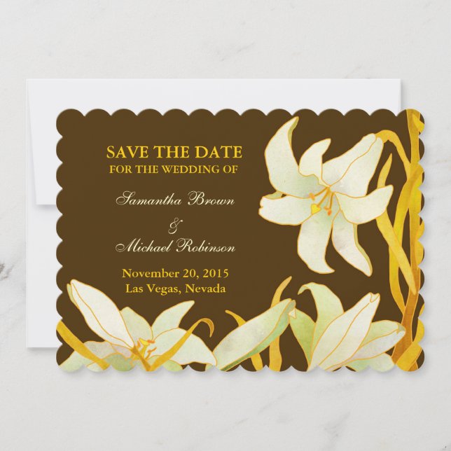 Madonna Lilies: Salven las invitaciones a la boda  (Anverso)