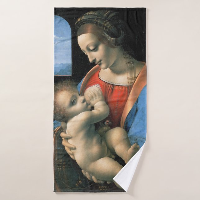 Madonna Litta, Leonardo da Vinci, 1490-1491 (Toalla de baño)