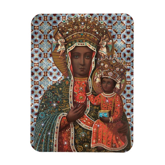 Madonna negra y el imán infantil (Vertical)