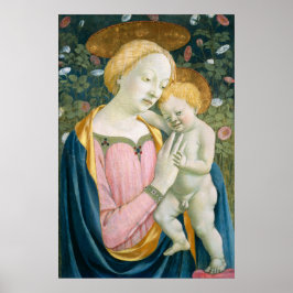 Madonna Niño - Domenico Veneziano Póster de Arte F