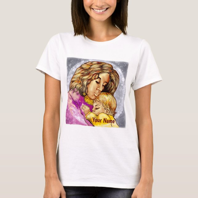 Madonna y camiseta infantil (Anverso)