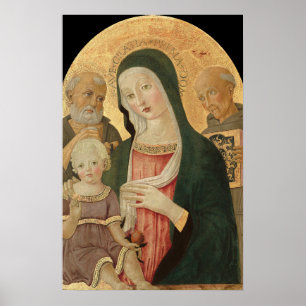 Madonna y Niño - B. di Giovanni Póster de Arte Fin