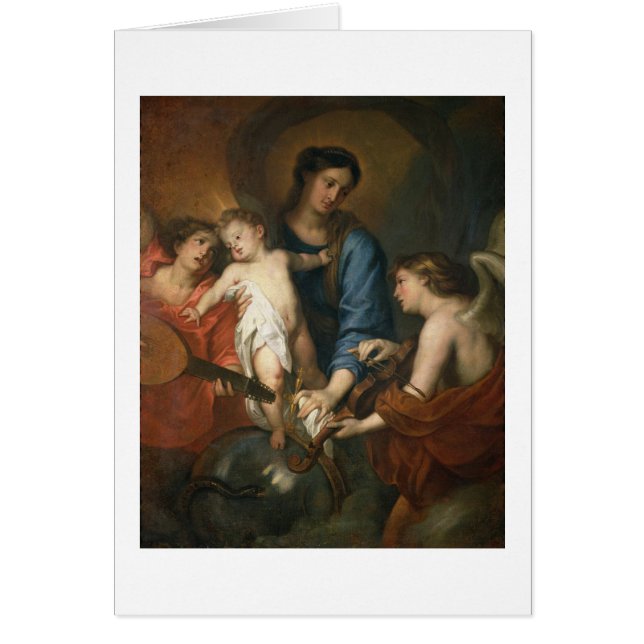 Madonna y niño con ángeles (Frente)
