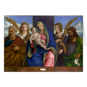 Madonna y niño con los santos