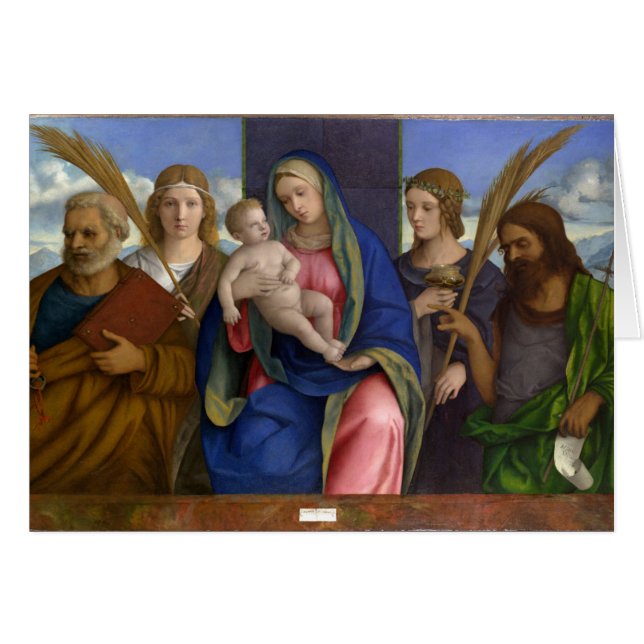 Madonna y niño con los santos (Anverso (Horizontal))