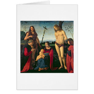 Madonna y niño con los SS. San Juan Bautista y SE