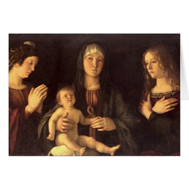 Madonna y niño con St Mary Magdalena y St. (Anverso (Horizontal))