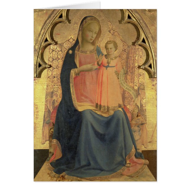 Madonna y niño, el panel central de un tríptico (Frente)