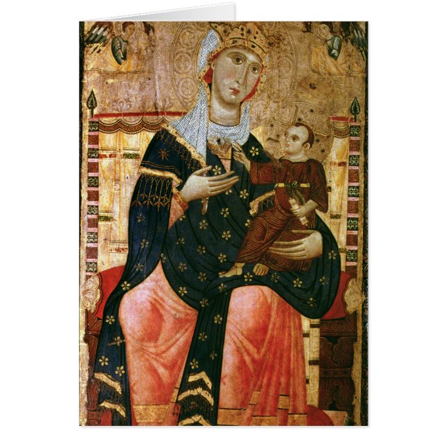 Madonna y niño Enthroned, c.1260 (Frente)