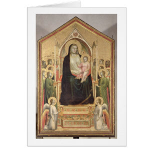 Madonna y niño Enthroned, c.1300-03 (PRE-restor
