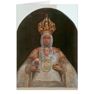 Madonna y niño, escuela de Cusco