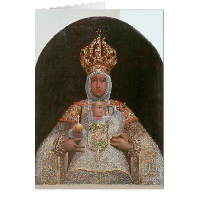 Madonna y niño, escuela de Cusco (Frente)