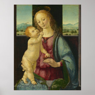Madonna y Niño - Lorenzo Credi Póster de Arte Fino