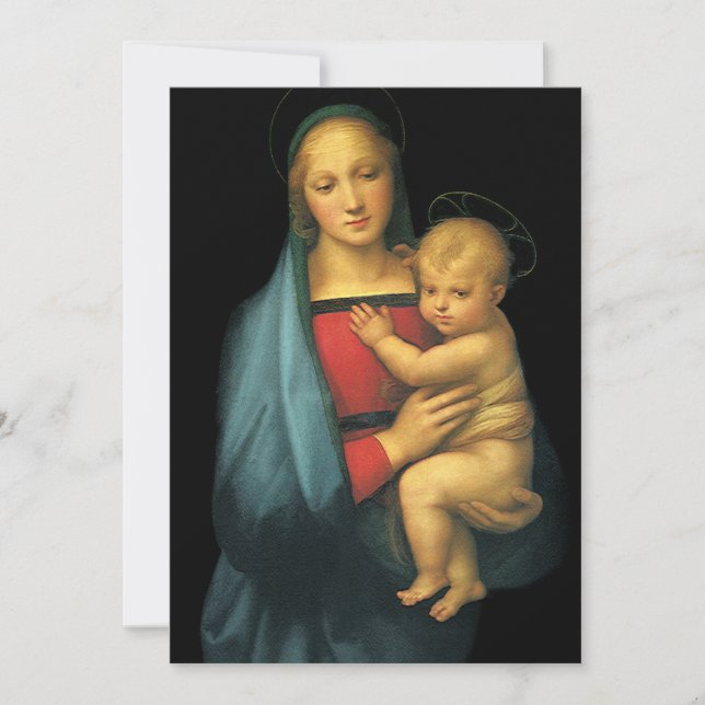 Madonna y niño, Madonna del Granduca, por Rafael (Anverso)