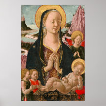 Madonna y Niño - Póster de Arte Fino Ferrarés