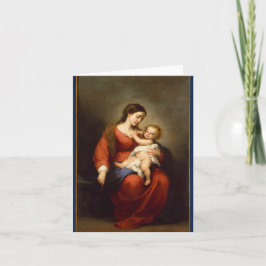 Madonna y niño... Tarjeta de navidad